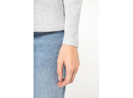 Camiseta manga larga y cuello redondo mujer
