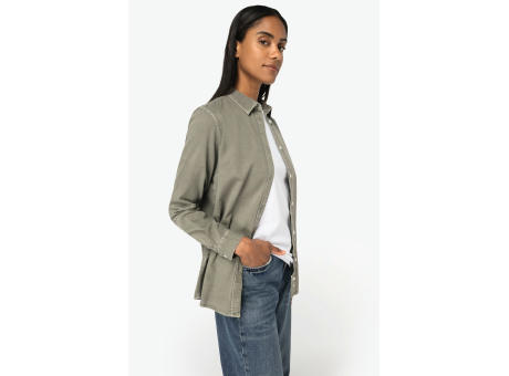 Camisa ecorresponsable efecto lavado mujer