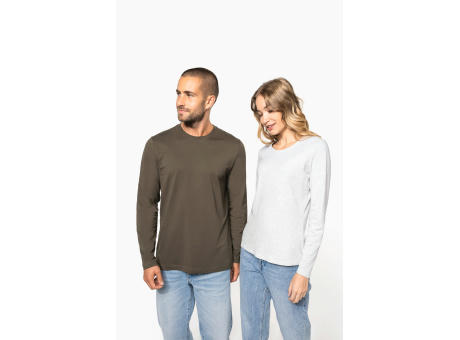 Camiseta manga larga y cuello redondo mujer