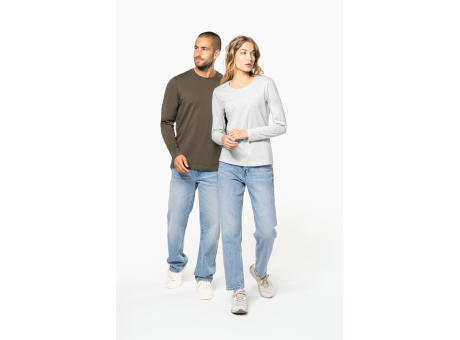 Camiseta manga larga y cuello redondo mujer