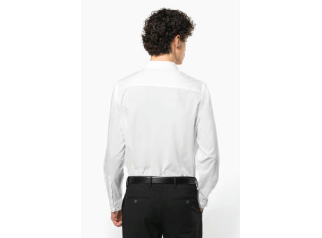 Camisa de popelina de polialgodón de fácil cuidado para hombre
