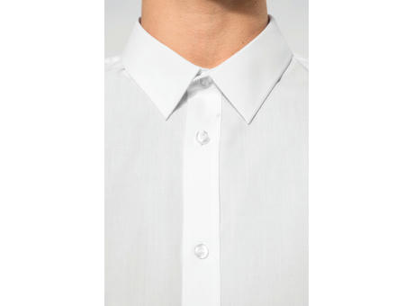 Camisa de popelina de polialgodón de fácil cuidado para hombre
