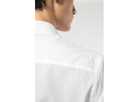 Camisa de popelina de polialgodón de fácil cuidado para hombre