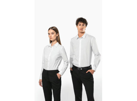 Camisa de popelina de polialgodón de fácil cuidado para hombre