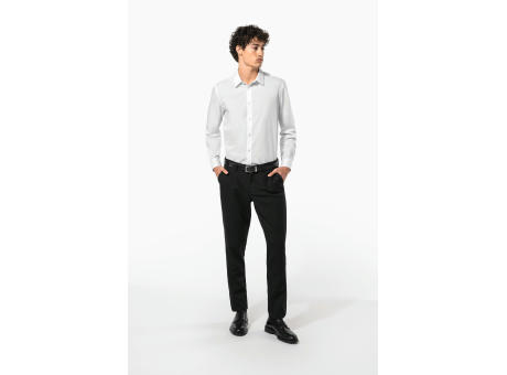 Camisa de popelina de polialgodón de fácil cuidado para hombre