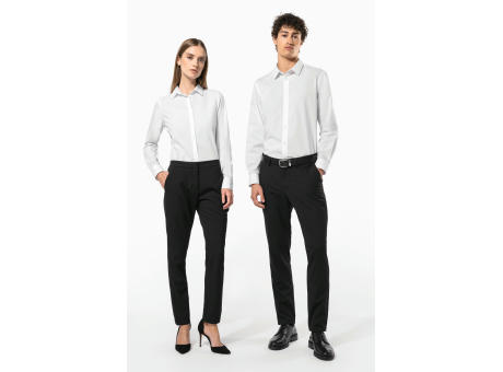 Camisa de popelina de polialgodón de fácil cuidado para hombre