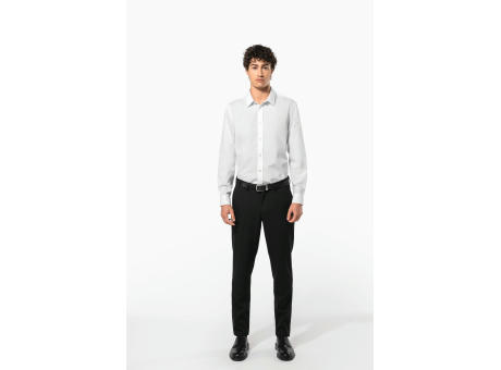 Camisa de popelina de polialgodón de fácil cuidado para hombre