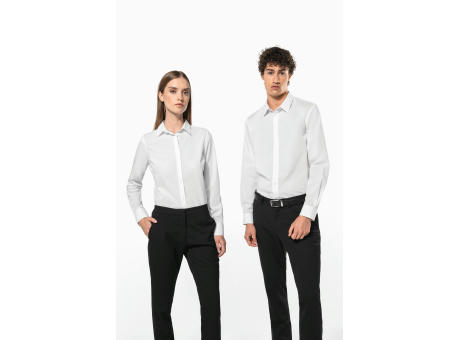 Camisa de popelina de polialgodón de fácil cuidado para hombre