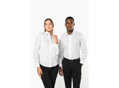 Camisa de popelina de polialgodón de fácil cuidado para hombre