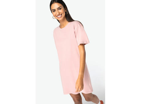 Vestido tipo camiseta ecorresponsable efecto lavado mujer