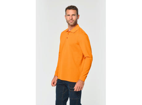 Polo Antibacteriano manga larga hombre