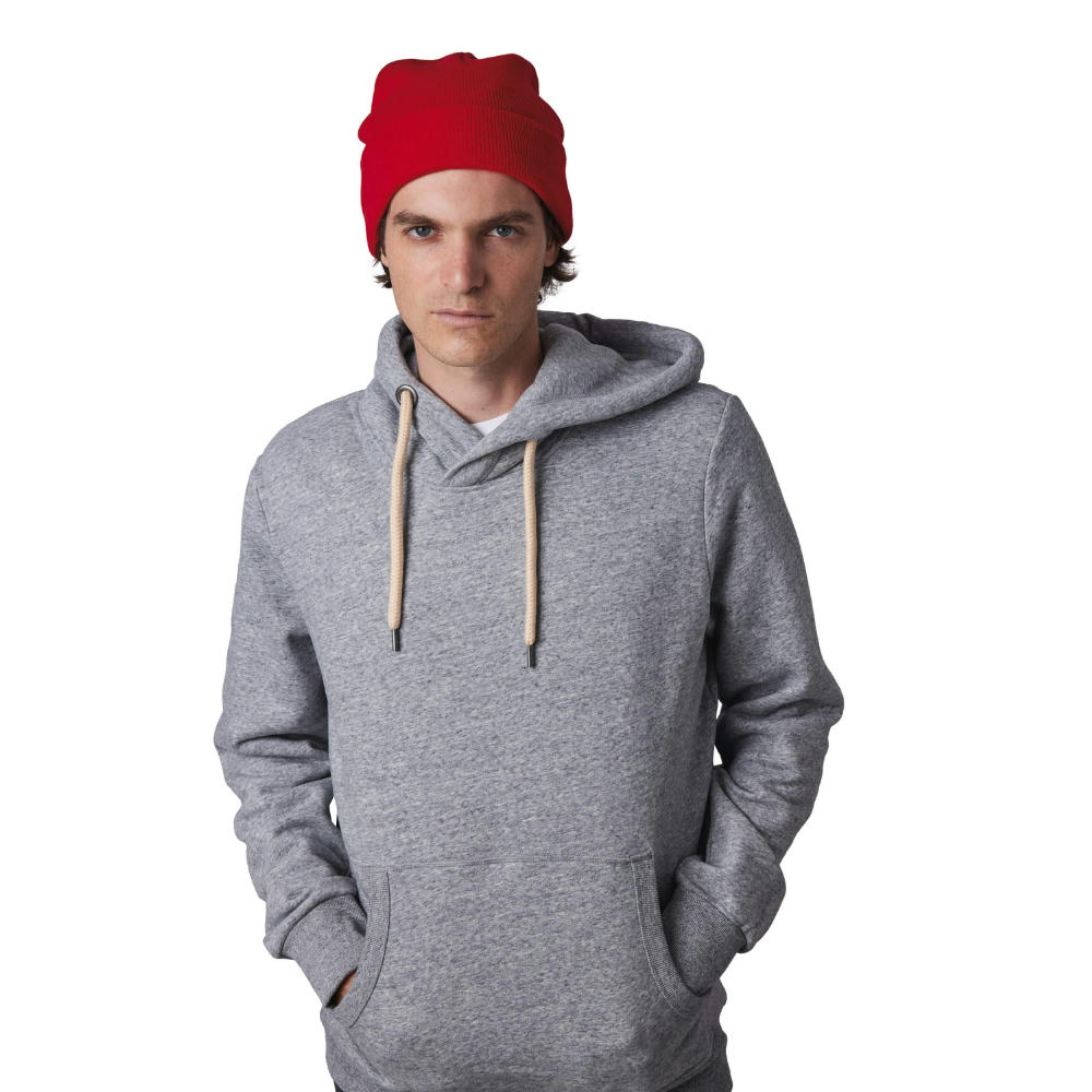 Gorro punto reciclado con dobladillo