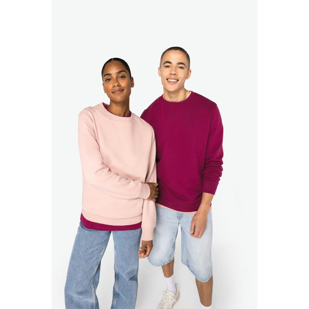 Sudadera  ecorresponsable de cuello redondo unisex