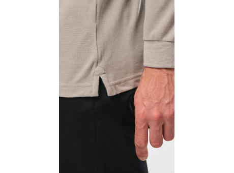 Polo Antibacteriano manga larga hombre