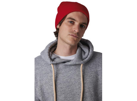Gorro punto reciclado con dobladillo