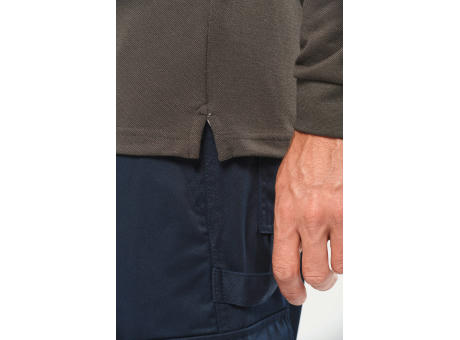 Polo Antibacteriano manga larga hombre