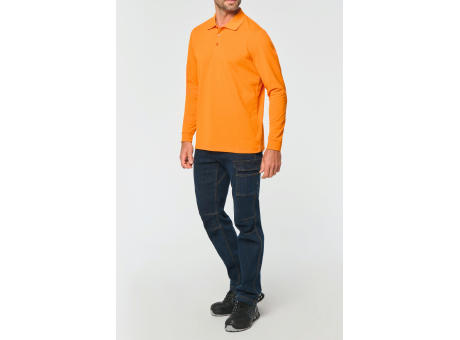 Polo Antibacteriano manga larga hombre