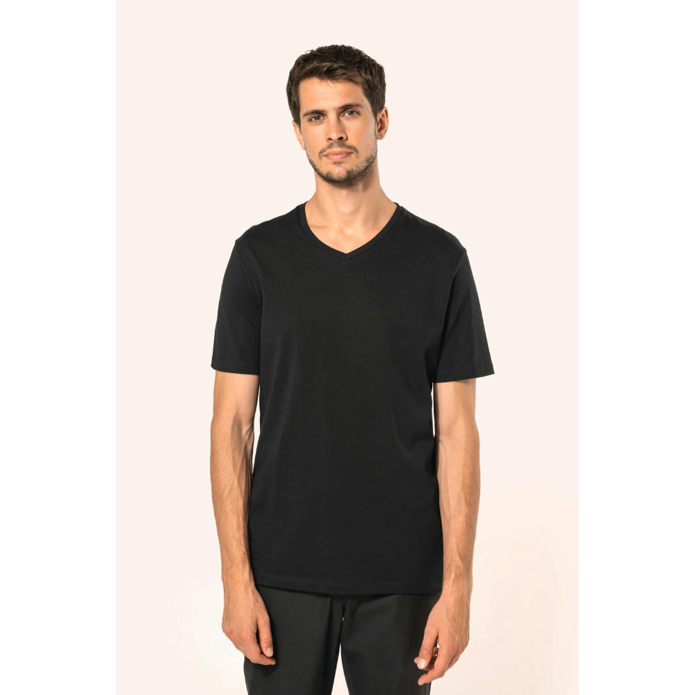 Camiseta Supima® cuello de pico manga corta hombre
