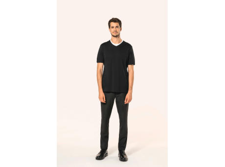 Camiseta Supima® cuello de pico manga corta hombre