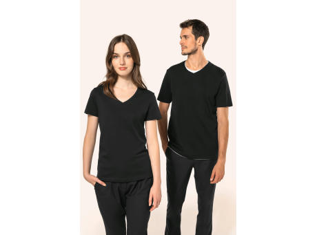 Camiseta Supima® cuello de pico manga corta mujer