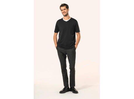 Camiseta Supima® cuello de pico manga corta hombre
