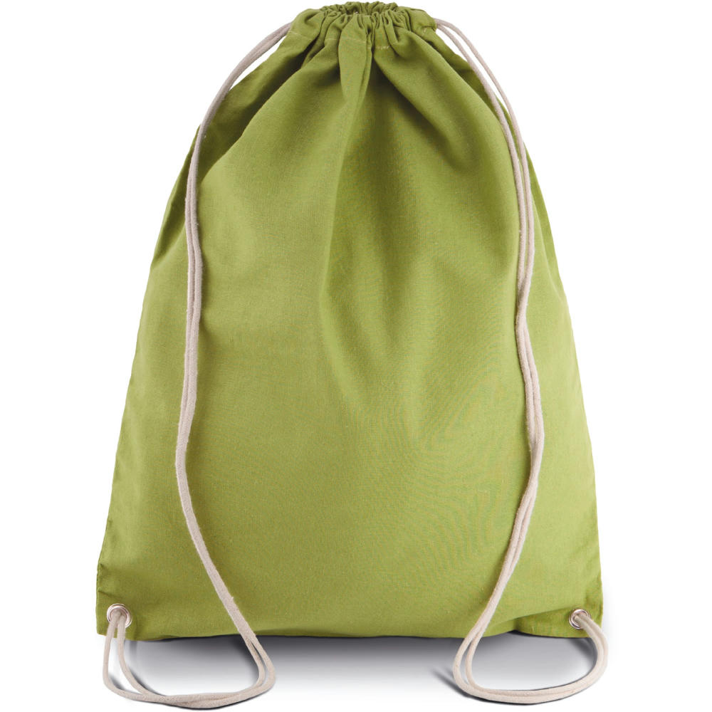 Mochila de algodón con cordones