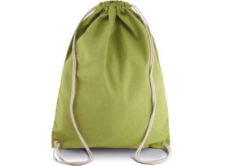Mochila de algodón con cordones