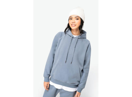 Sudadera ecorresponsable con capucha y mangas raglán mujer