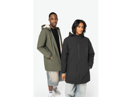 Chaqueta ecorresponsable impermeable con forro de sherpa unisex