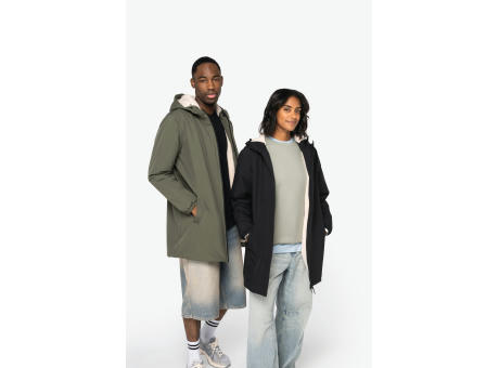 Chaqueta ecorresponsable impermeable con forro de sherpa unisex