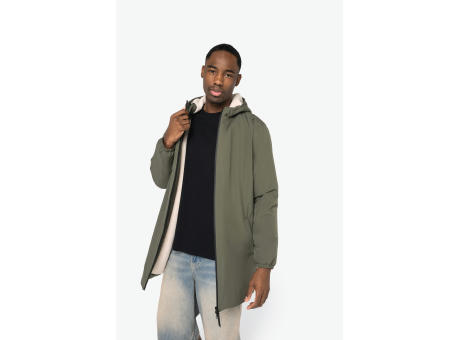 Chaqueta ecorresponsable impermeable con forro de sherpa unisex