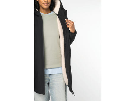 Chaqueta ecorresponsable impermeable con forro de sherpa unisex