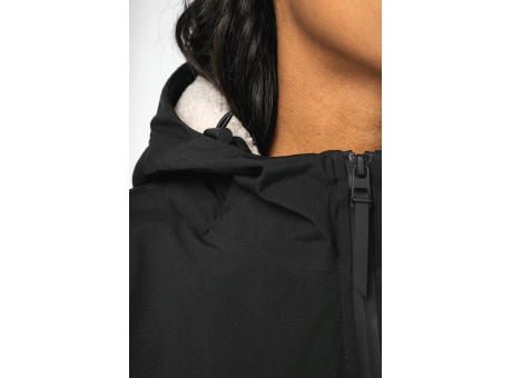 Chaqueta ecorresponsable impermeable con forro de sherpa unisex