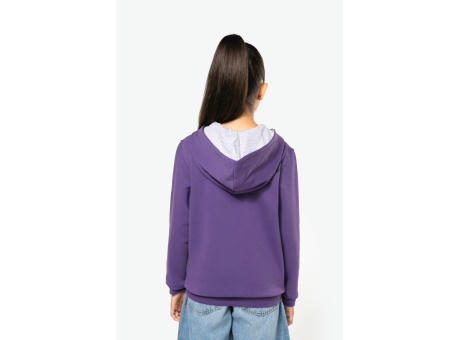 Sudadera capucha contrastada niños