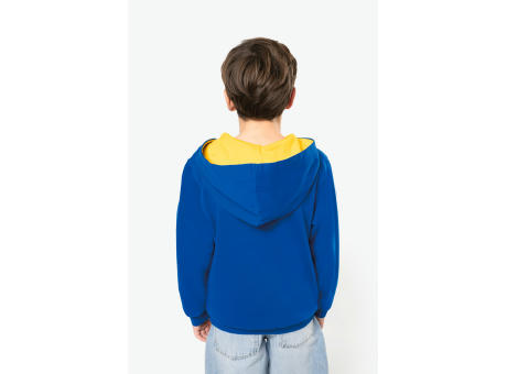 Sudadera capucha contrastada niños