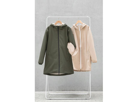 Chaqueta ecorresponsable impermeable con forro de sherpa unisex