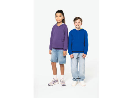 Sudadera capucha contrastada niños