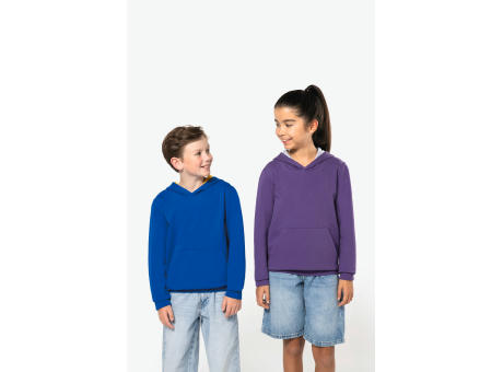 Sudadera capucha contrastada niños