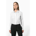 Camisa no-plancha manga larga mujer