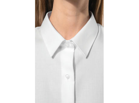 Camisa no-plancha manga larga mujer