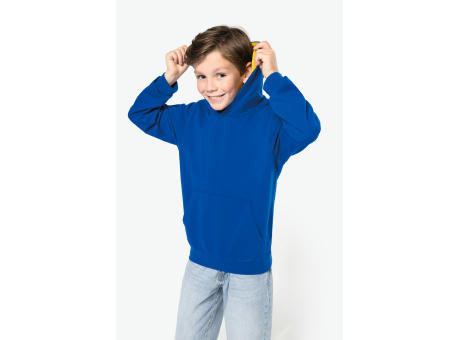 Sudadera capucha contrastada niños