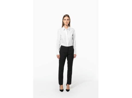Camisa no-plancha manga larga mujer