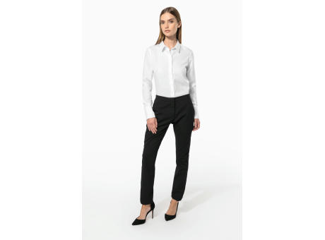 Camisa no-plancha manga larga mujer
