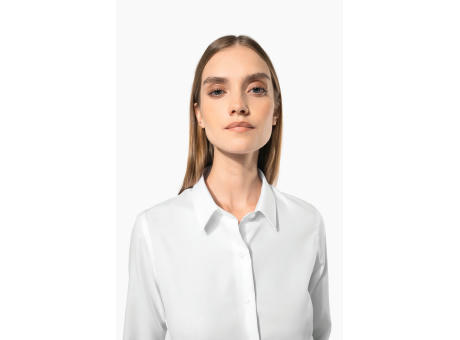 Camisa no-plancha manga larga mujer