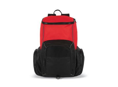 Mochila de deporte con portaobjetos confeccionada en material reciclado