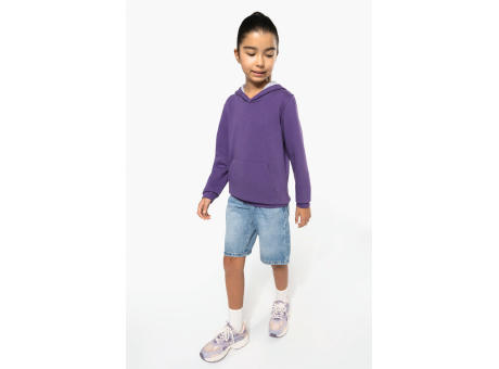 Sudadera capucha contrastada niños