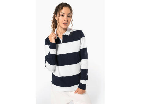 Polo a rayas manga larga unisex