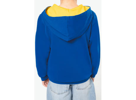 Sudadera capucha contrastada niños