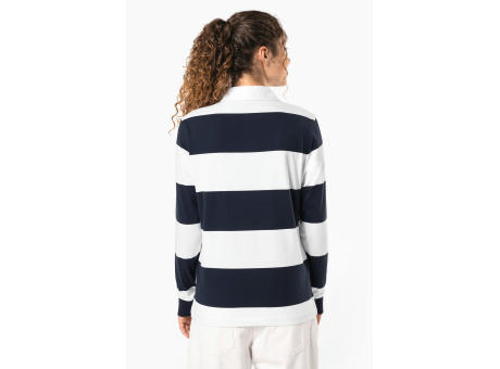 Polo a rayas manga larga unisex