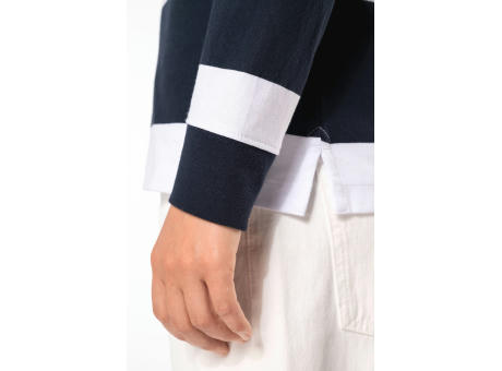 Polo a rayas manga larga unisex